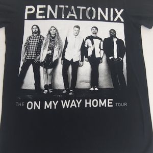 PENTATONIX 2015 One My Way Home Concert Tee Black & White Small